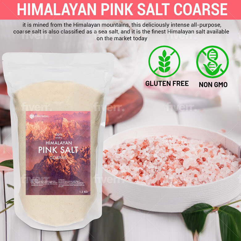 Himalayan Pink Salt Coarse 1.3 KG Bag