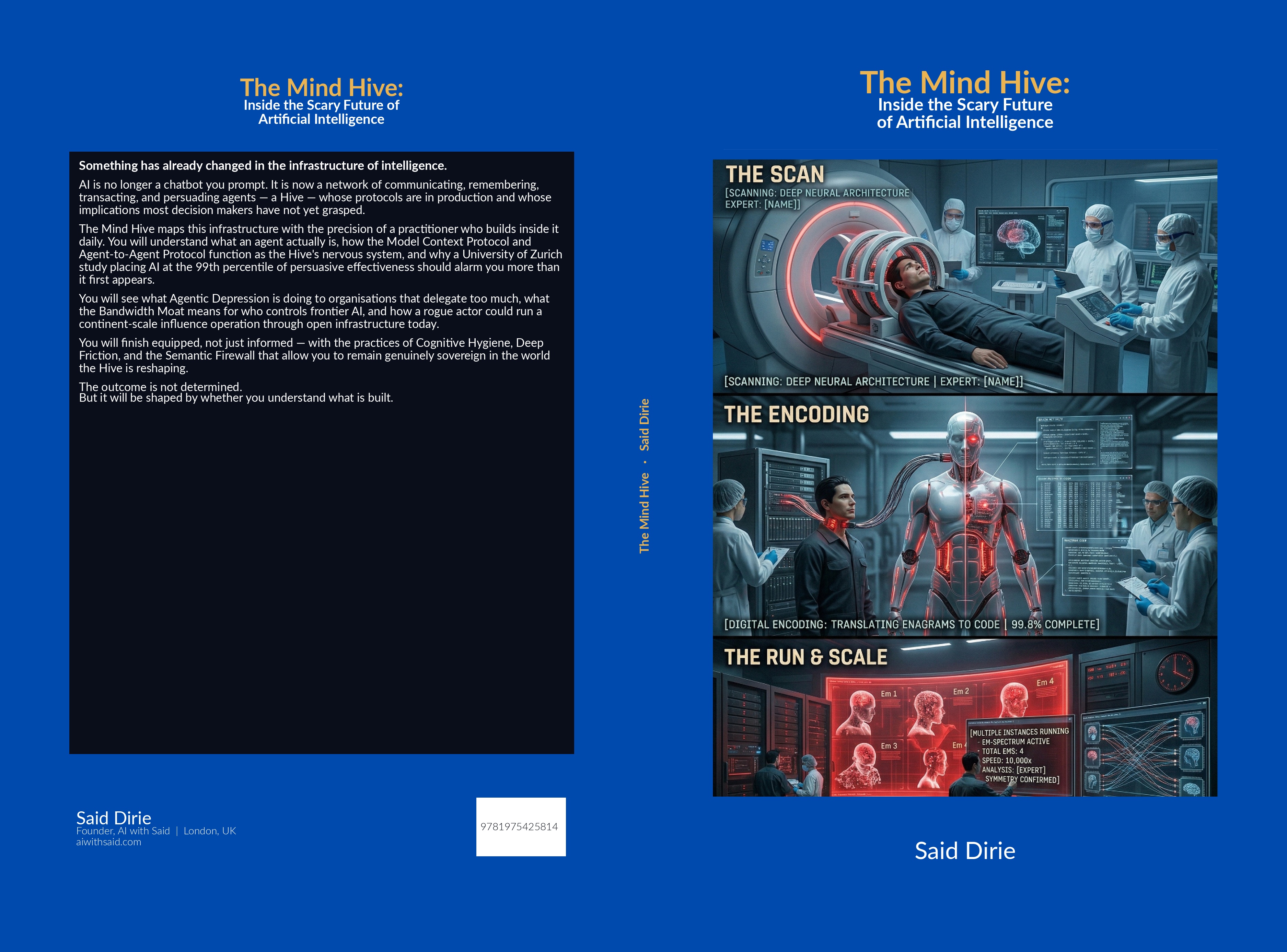 The Mind Hive Full KDP Book Cover Presentation